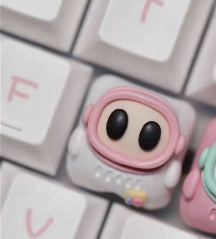 Astronaut keycaps 3D creative keycaps