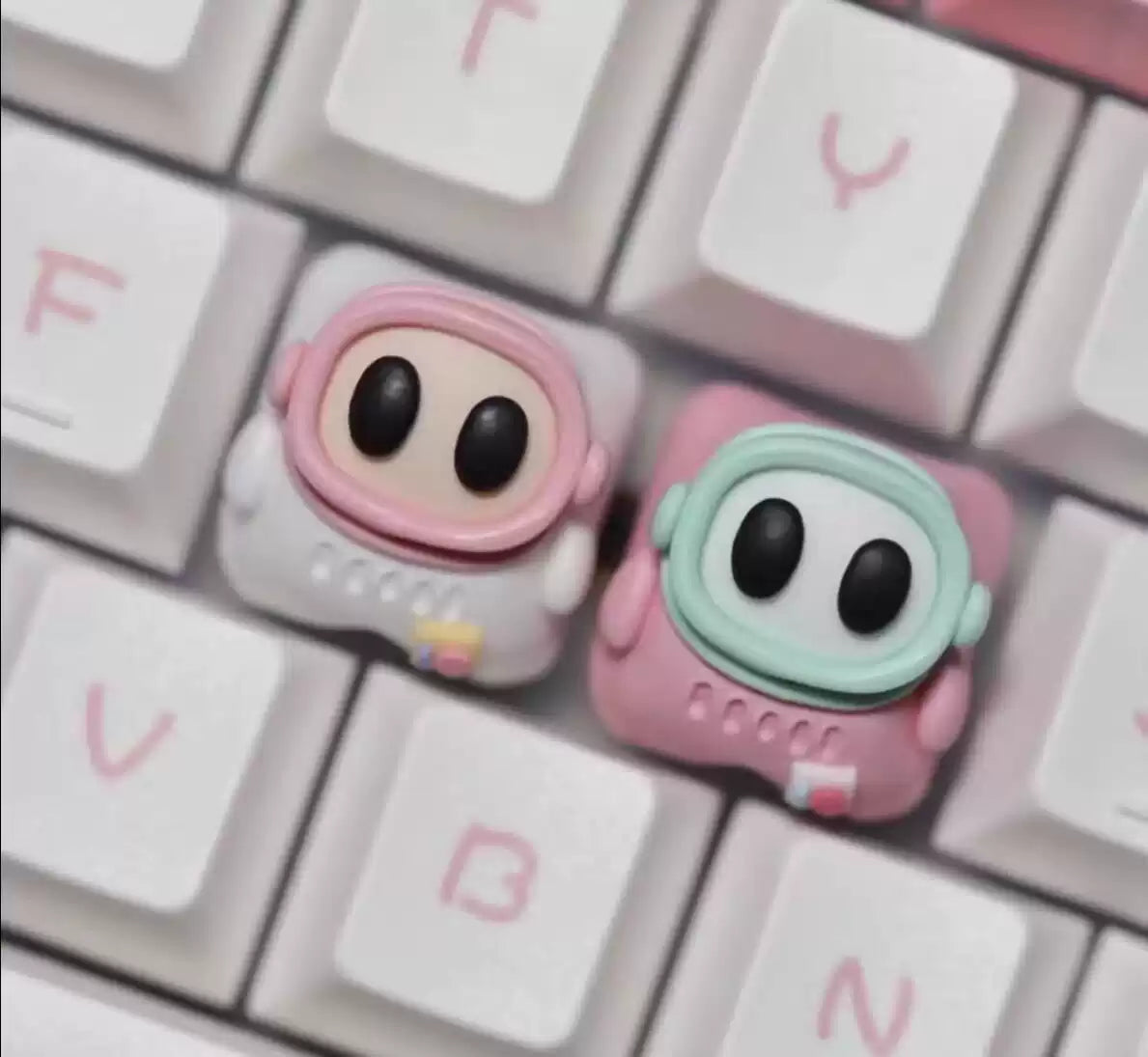 Astronaut keycaps 3D creative keycaps