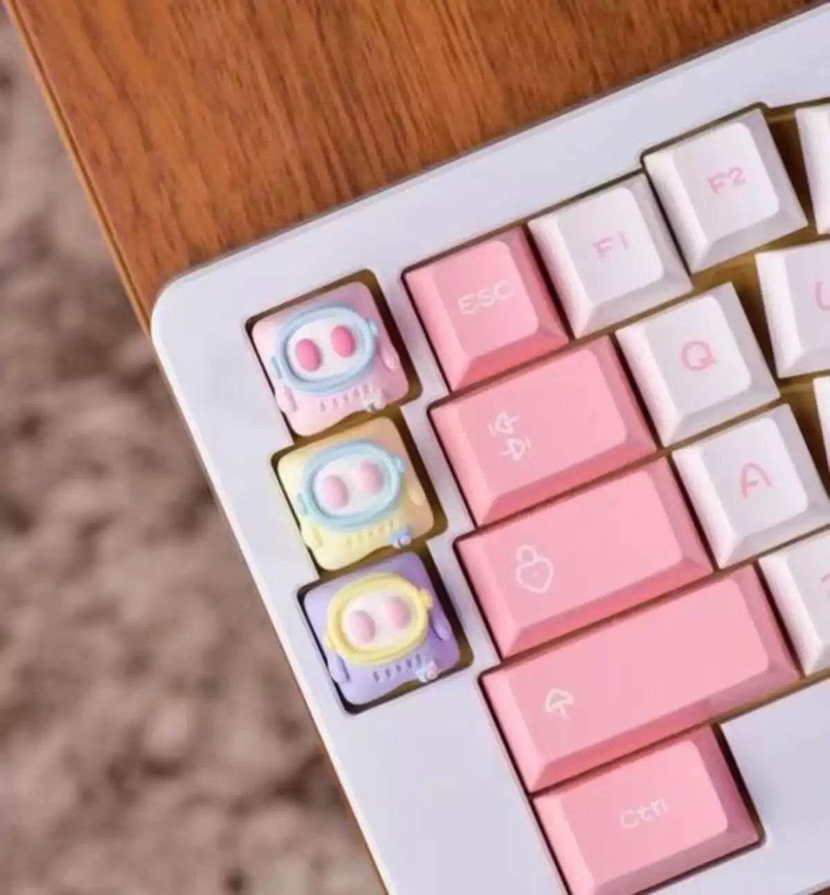 Astronaut keycaps 3D creative keycaps