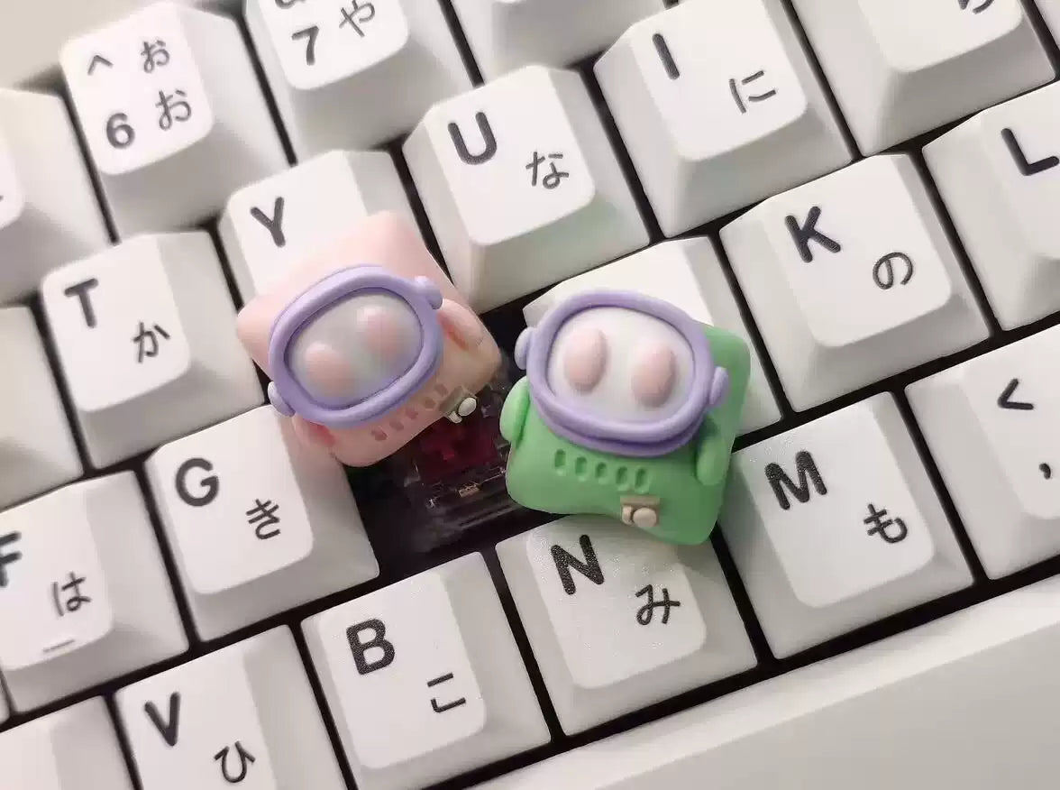 Astronaut keycaps 3D creative keycaps