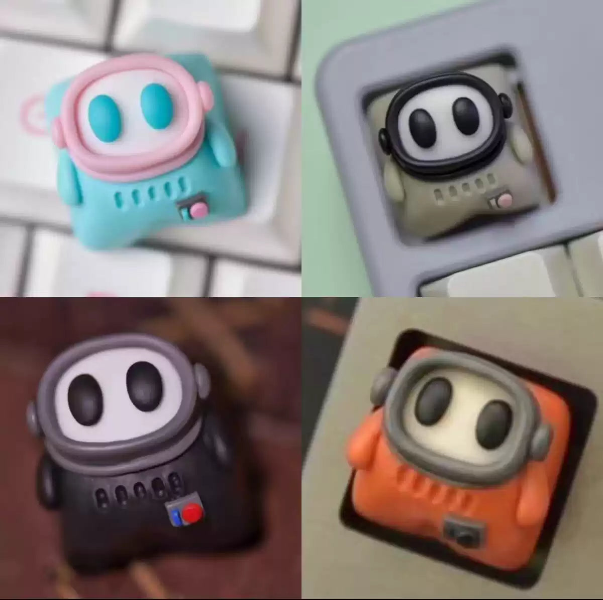 Astronaut keycaps 3D creative keycaps